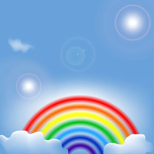 虹の抽象的な背景 — ストックベクタ