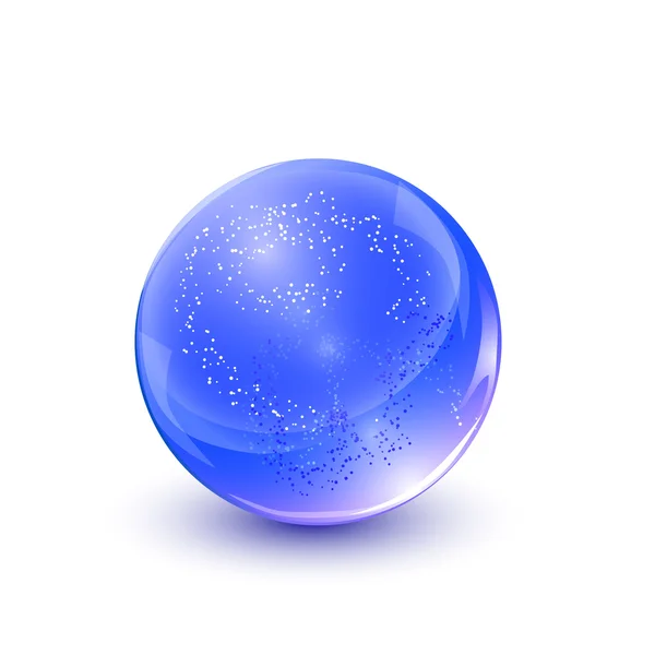 Crystal sphere, vector illustration. — Stock Vector