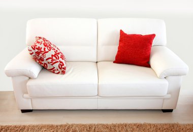 White sofa clipart