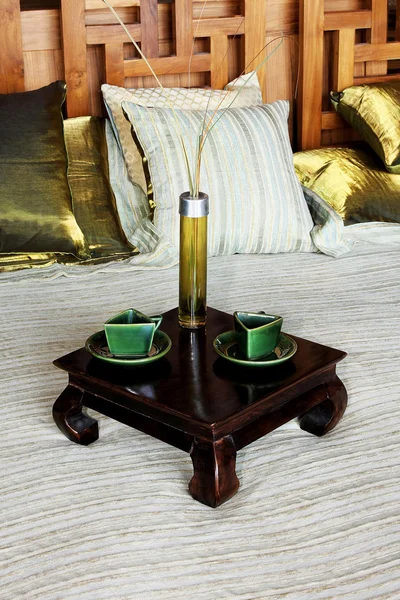 Káva v posteli — Stock fotografie