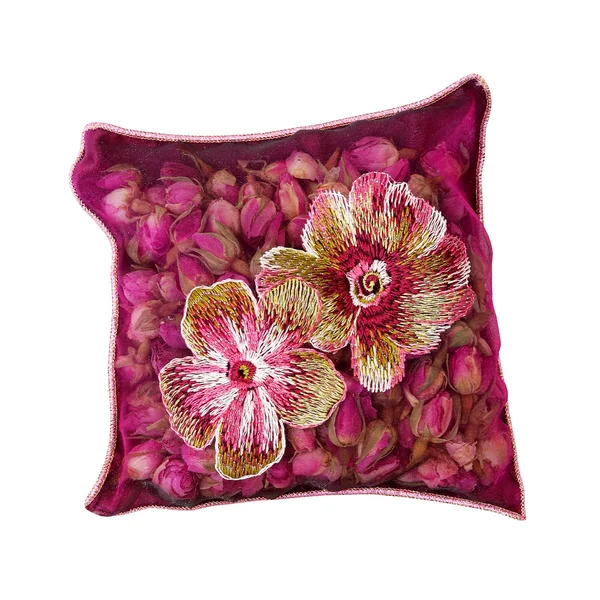 Rosebuds pillow — Stock Photo, Image