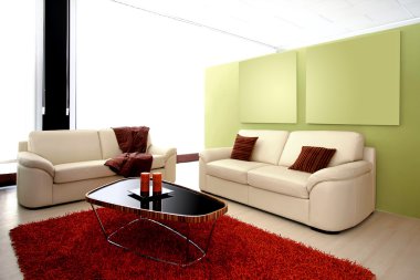 Modern living room clipart