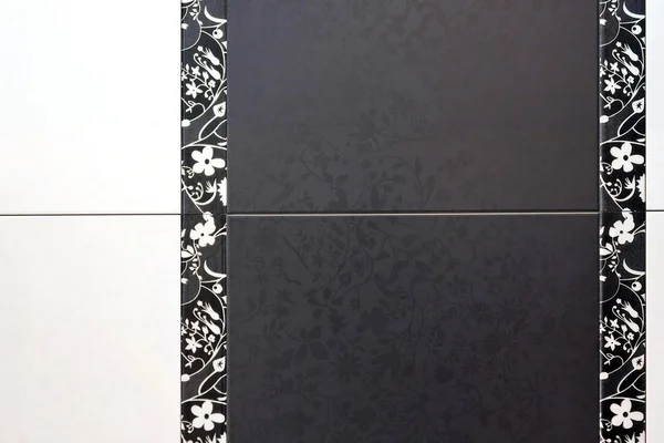 Black tiles — Stock Photo, Image