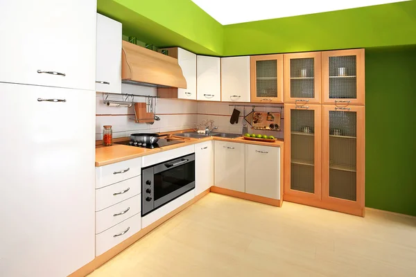 Cucina verde 3 — Foto Stock