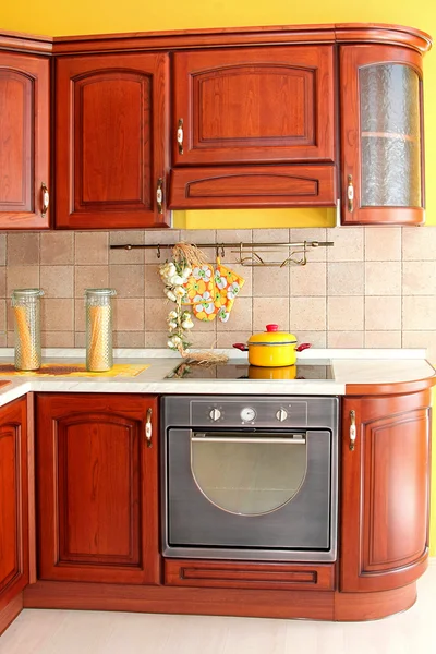 Wooden kitchen detail — Stock Photo, Image