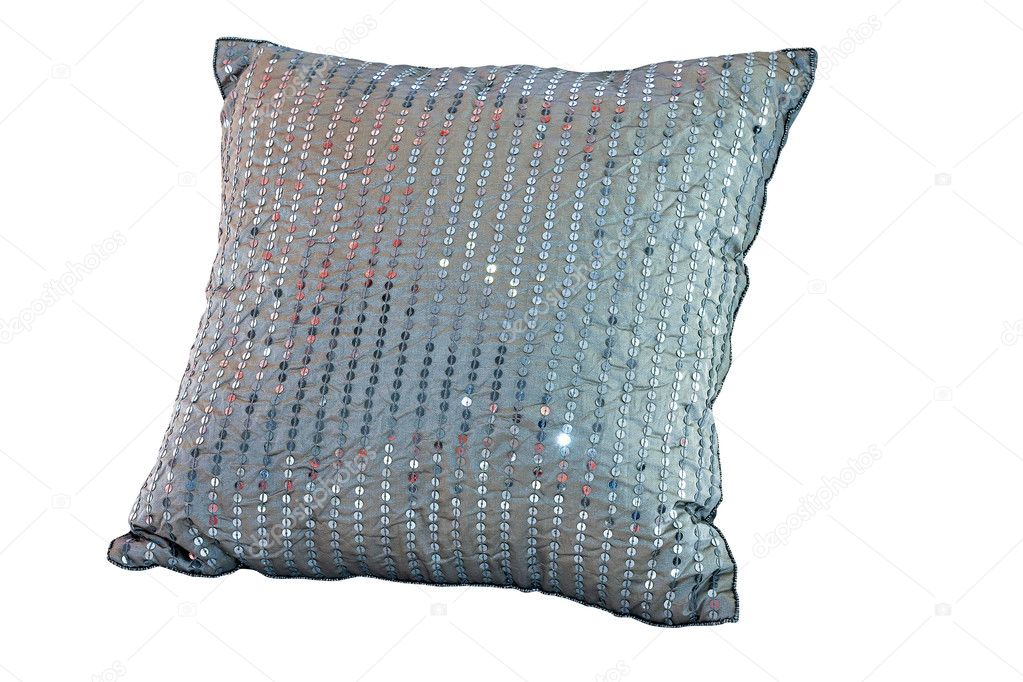 Blue decor pillow