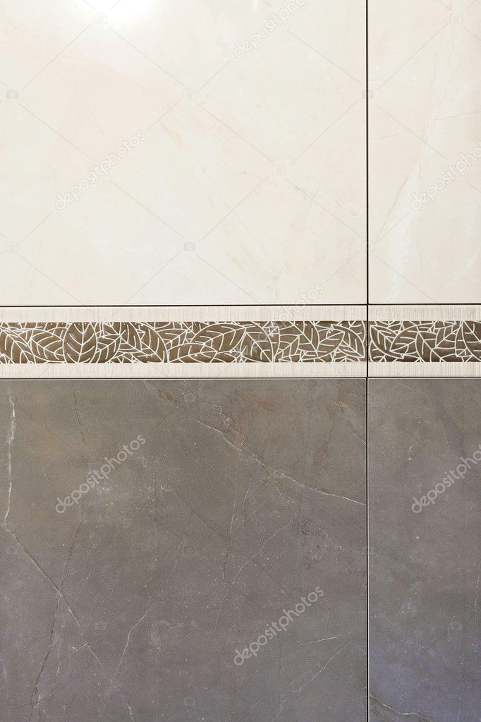 Grey marble tiles