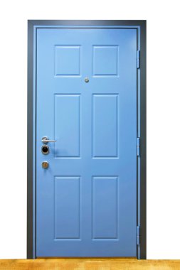 Blue door clipart