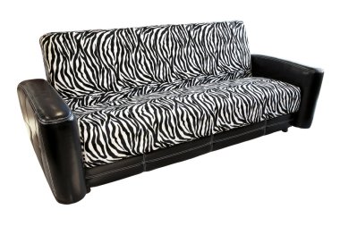 Zebra sofa clipart