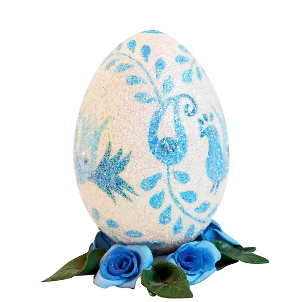 Яйцо голубого цвета — стоковое фото