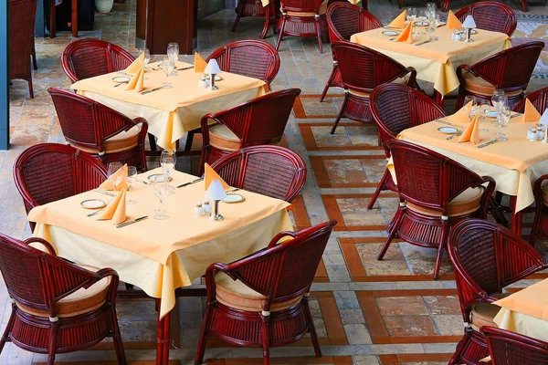 Restaurang tabeller — Stockfoto