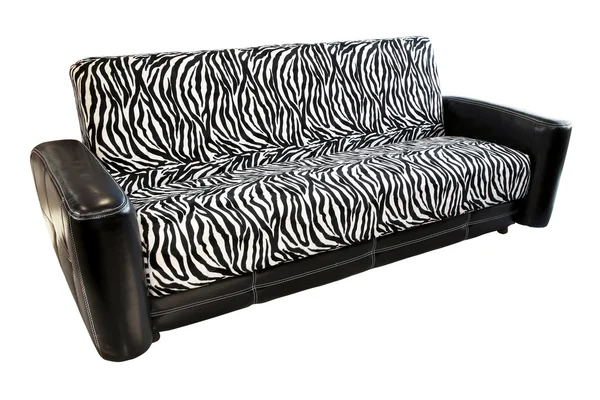 Зебра диван — стокове фото