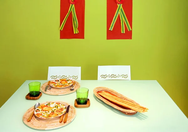 Jantar verde — Fotografia de Stock
