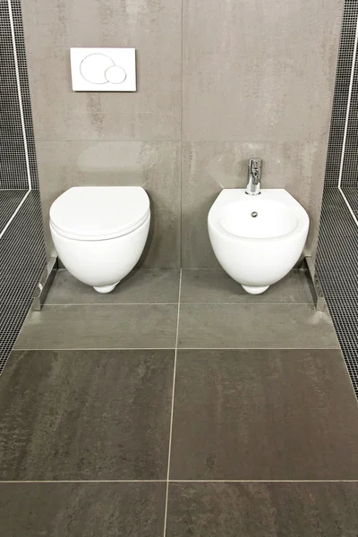 WC gris — Foto de Stock