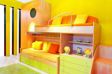 Kids room angle clipart