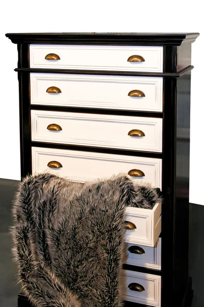 Drawers and fur — Stock Photo, Image