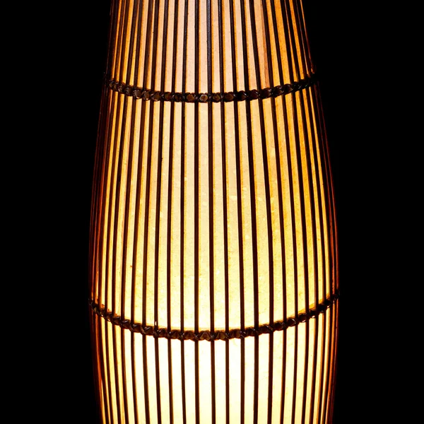 Lampe aus Rattan — Stockfoto