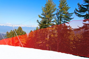 Ski fence clipart