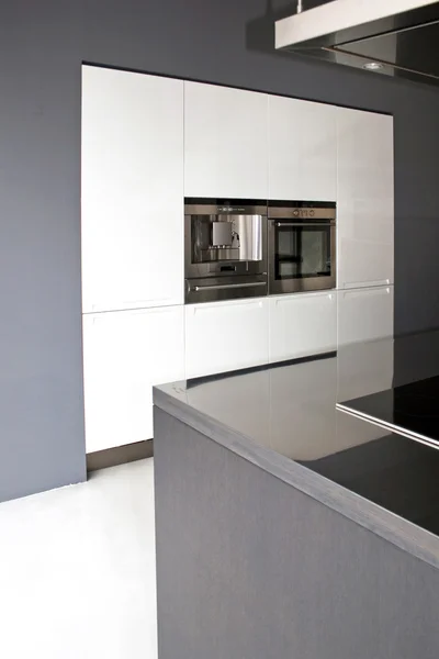 Greyscale kitchen — Stock Photo, Image