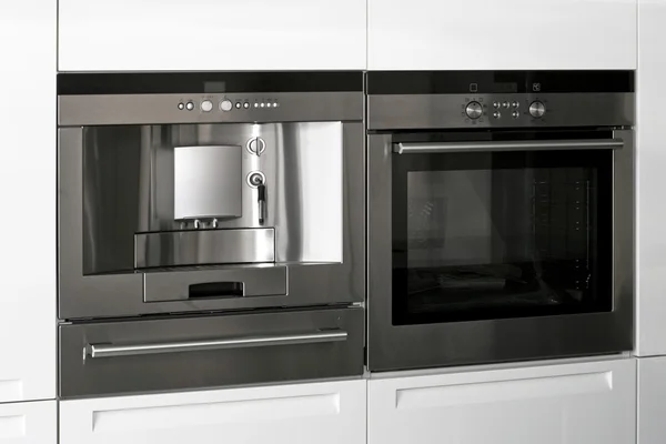 Oven and coffee — Stock Photo, Image