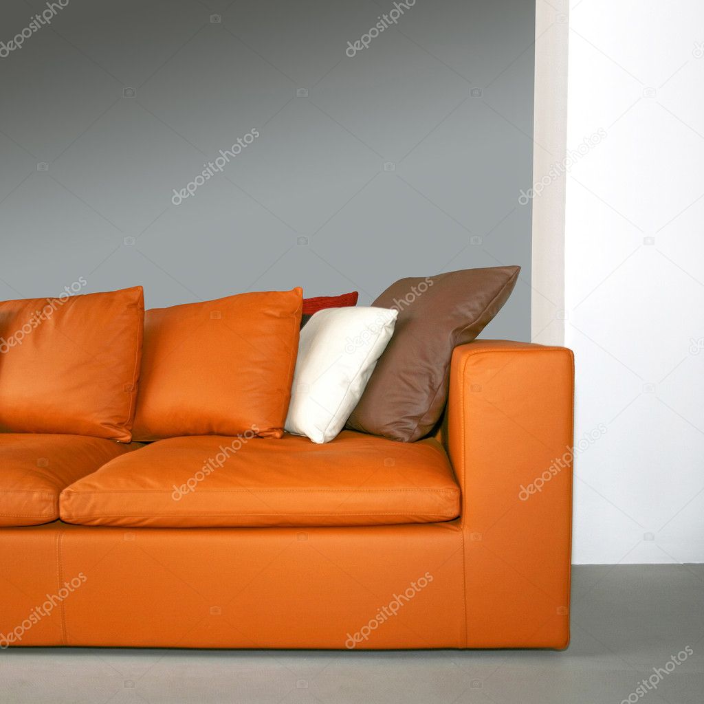Orange sofa 2