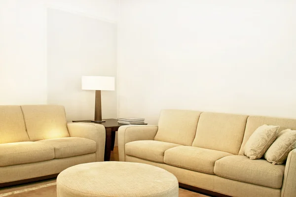 米色纺织沙发 — 图库照片