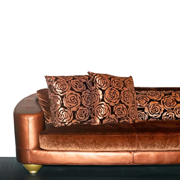 Golden sofa — Stock Photo, Image