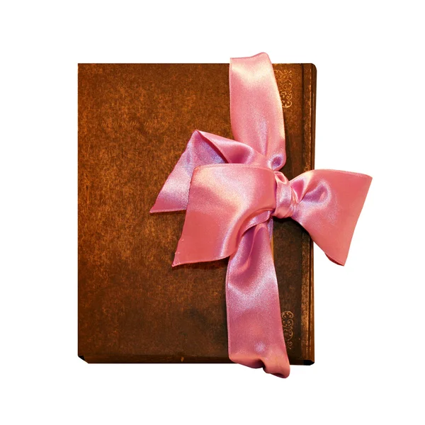 Notebook bow pink — Stock Photo, Image