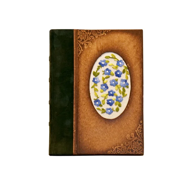Caderno floral — Fotografia de Stock