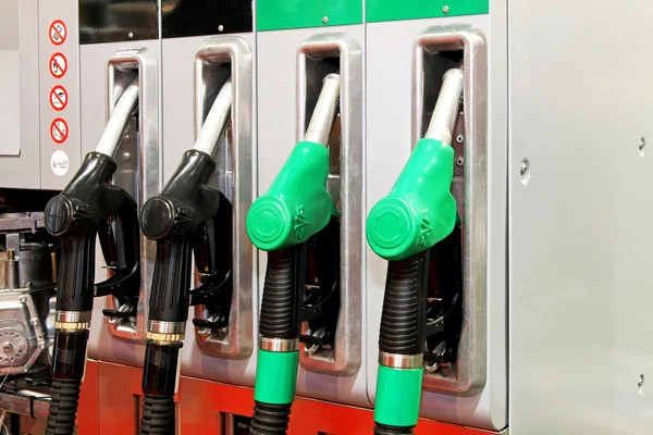 Petrol nozzles — Stock Photo, Image