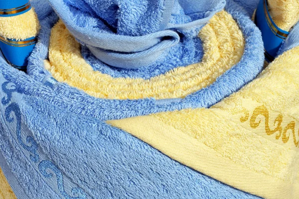 Ręczniki-niebieski — Zdjęcie stockowe