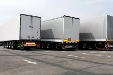 Three trailers clipart