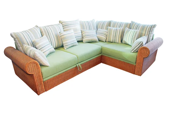 Угловой диван — стоковое фото