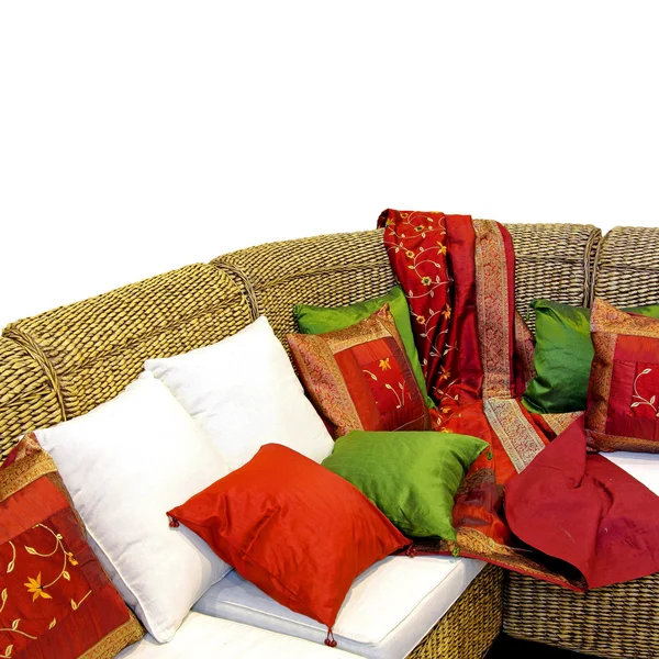 Ротанга диван — стокове фото
