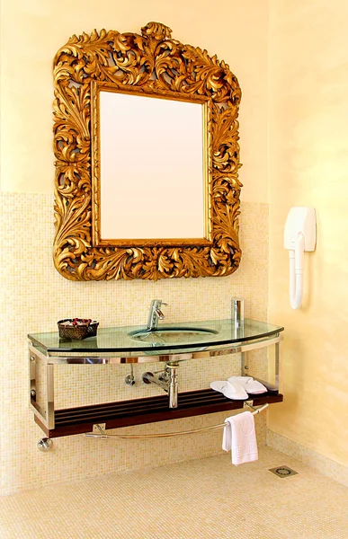 Rustikální zrcadlo — Stock fotografie
