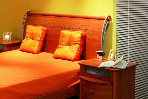 Moderne slaapkamer detail — Stockfoto