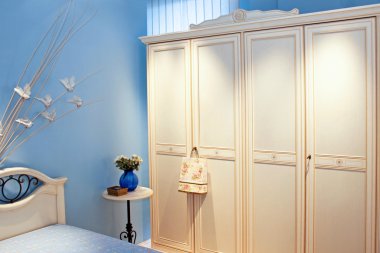 Blue room closet clipart