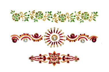 Zircons ornaments clipart