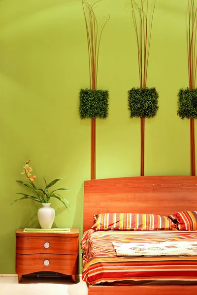 Dormitorio detalle floral — Foto de Stock