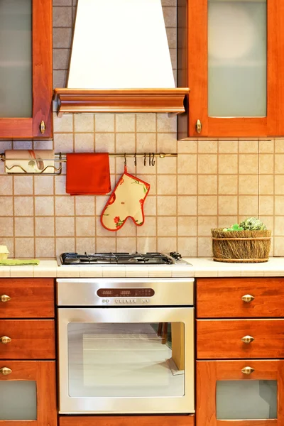 Country kitchen stove — Stock Photo, Image