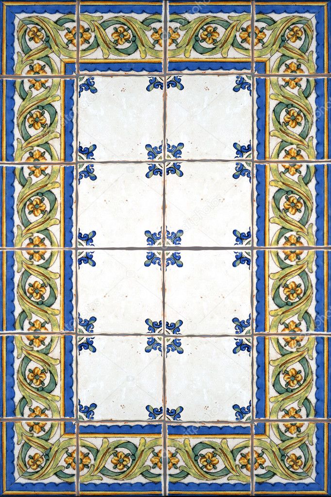Country tiles blue