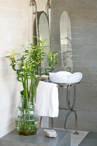 Bamboo bathroom — Stock Photo, Image