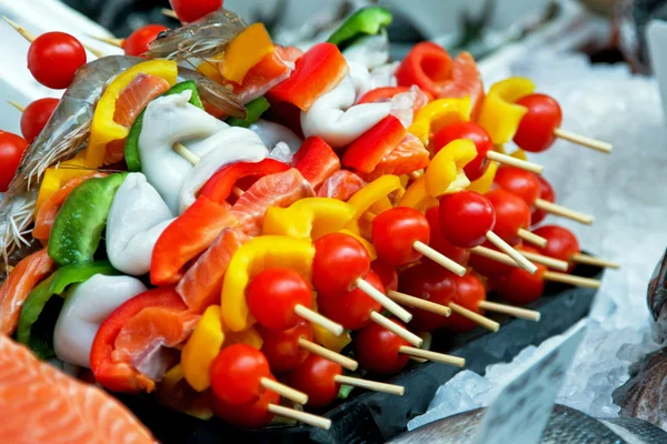 Fish kebab — Stock Photo, Image