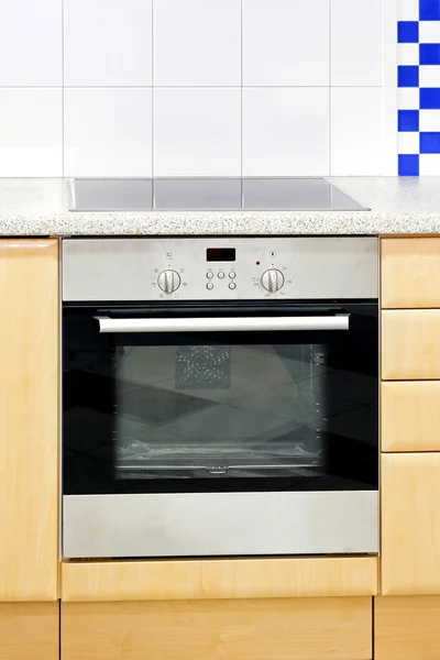 Blue kitchen oven — Stock Photo, Image