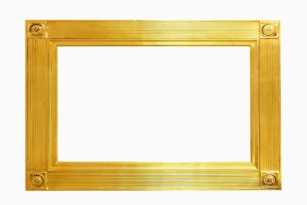 Rektangulär guld ram — Stockfoto
