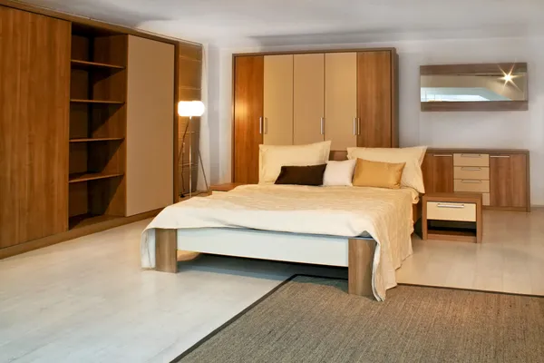 Dormitorio de madera 3 — Foto de Stock