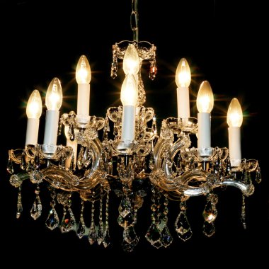 Candles chandelier clipart