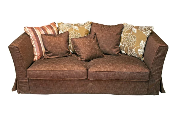 Sofá marrón — Foto de Stock