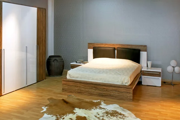 Grey bedroom 2 — Stock Photo, Image