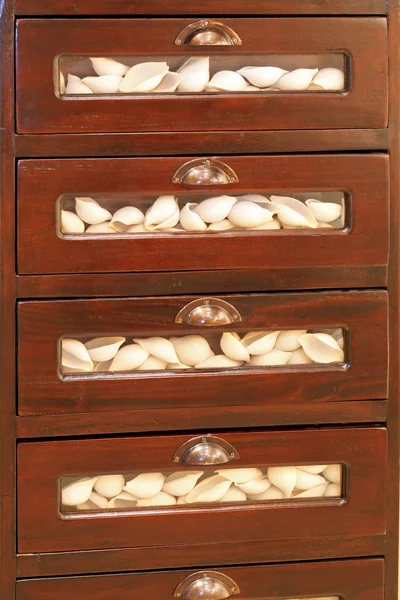 Pasta in drawers — Stock Photo, Image